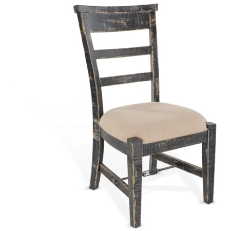 Black Sand Side Chair, Cushion Seat