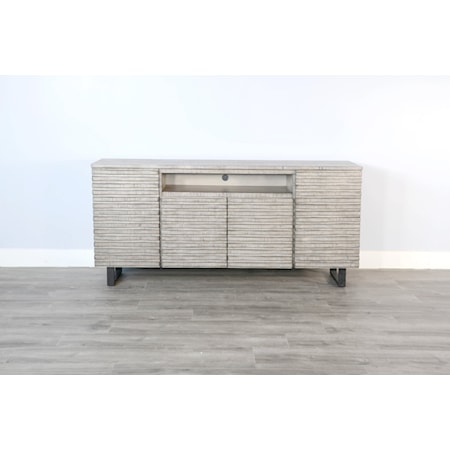 Alpine Grey 72&quot; Media Console  Server