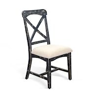 Black Sand Dining Chair, Cushion seat