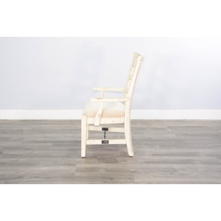 White Sand Arm Chair, Cushion Seat