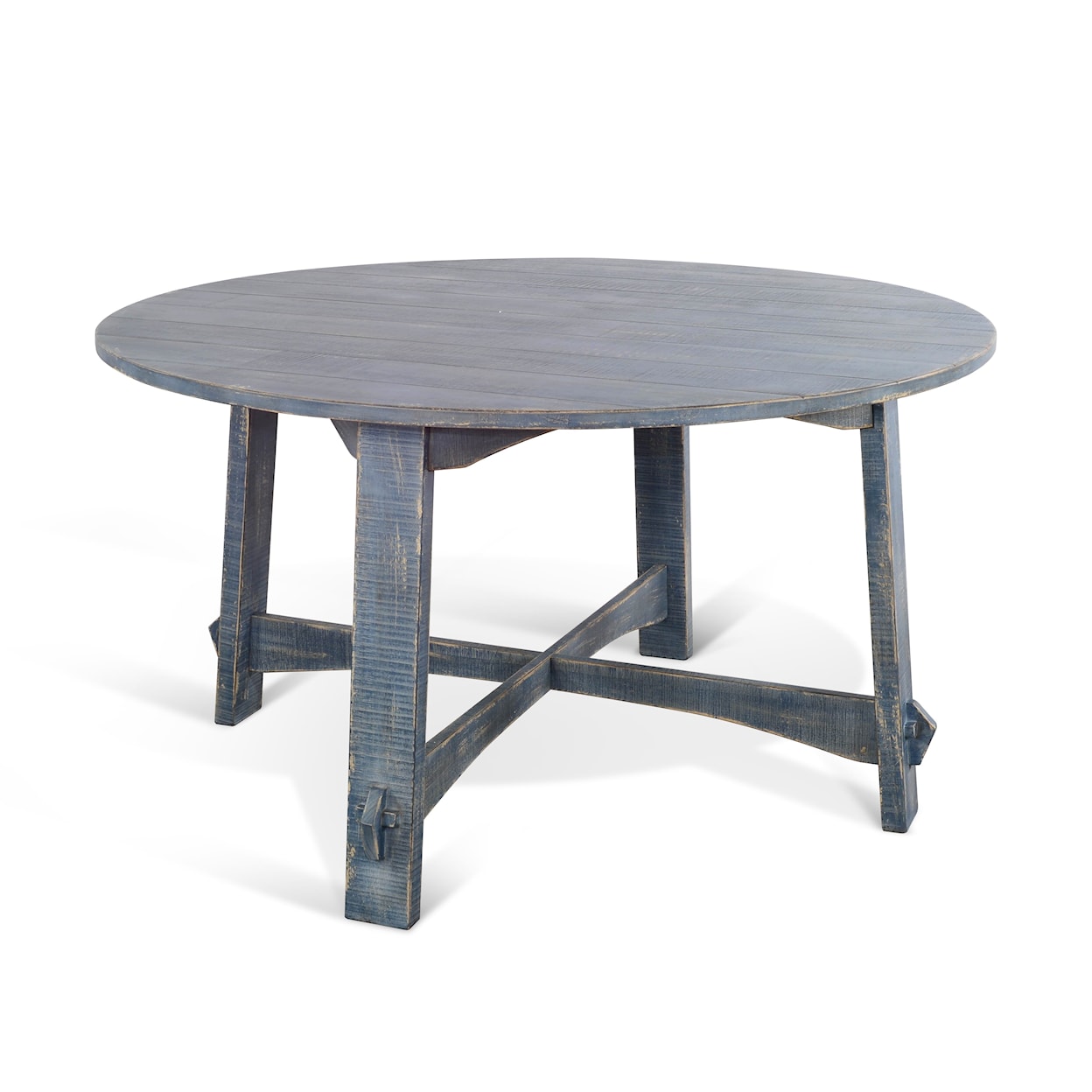Sunny Designs Marina Round Dining Table with Trestle Base