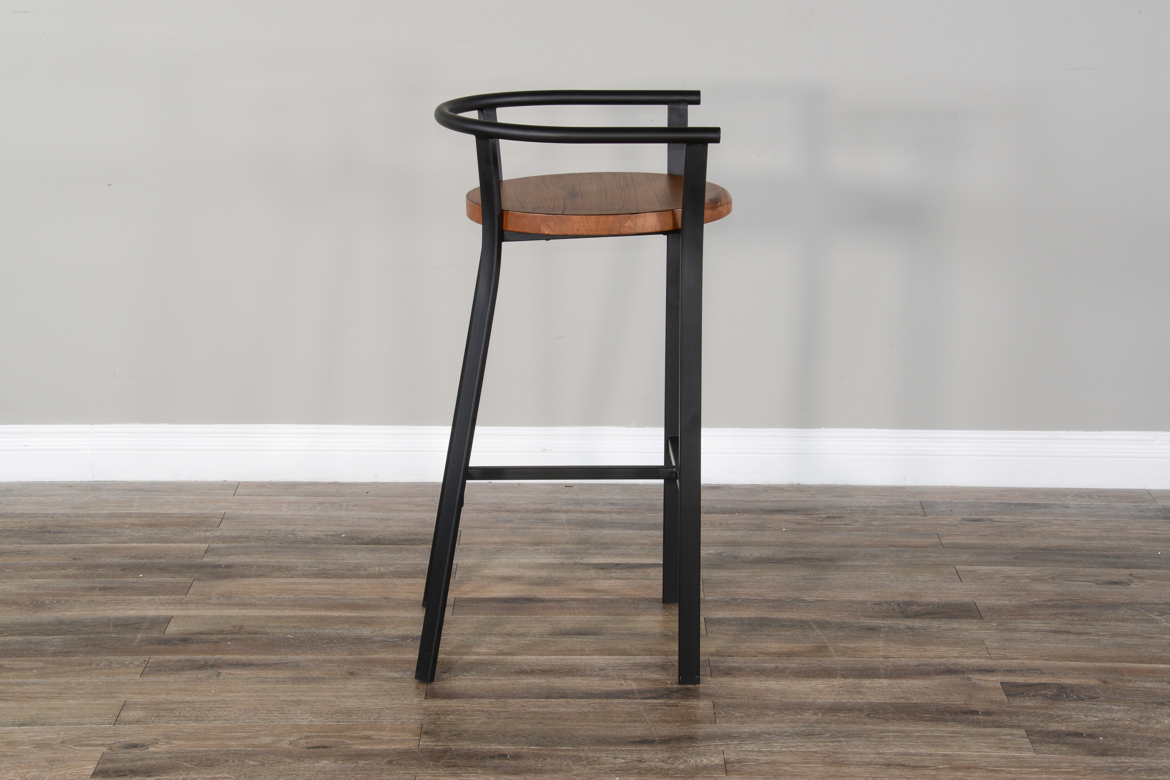 30"H Barstool, Wood Seat
