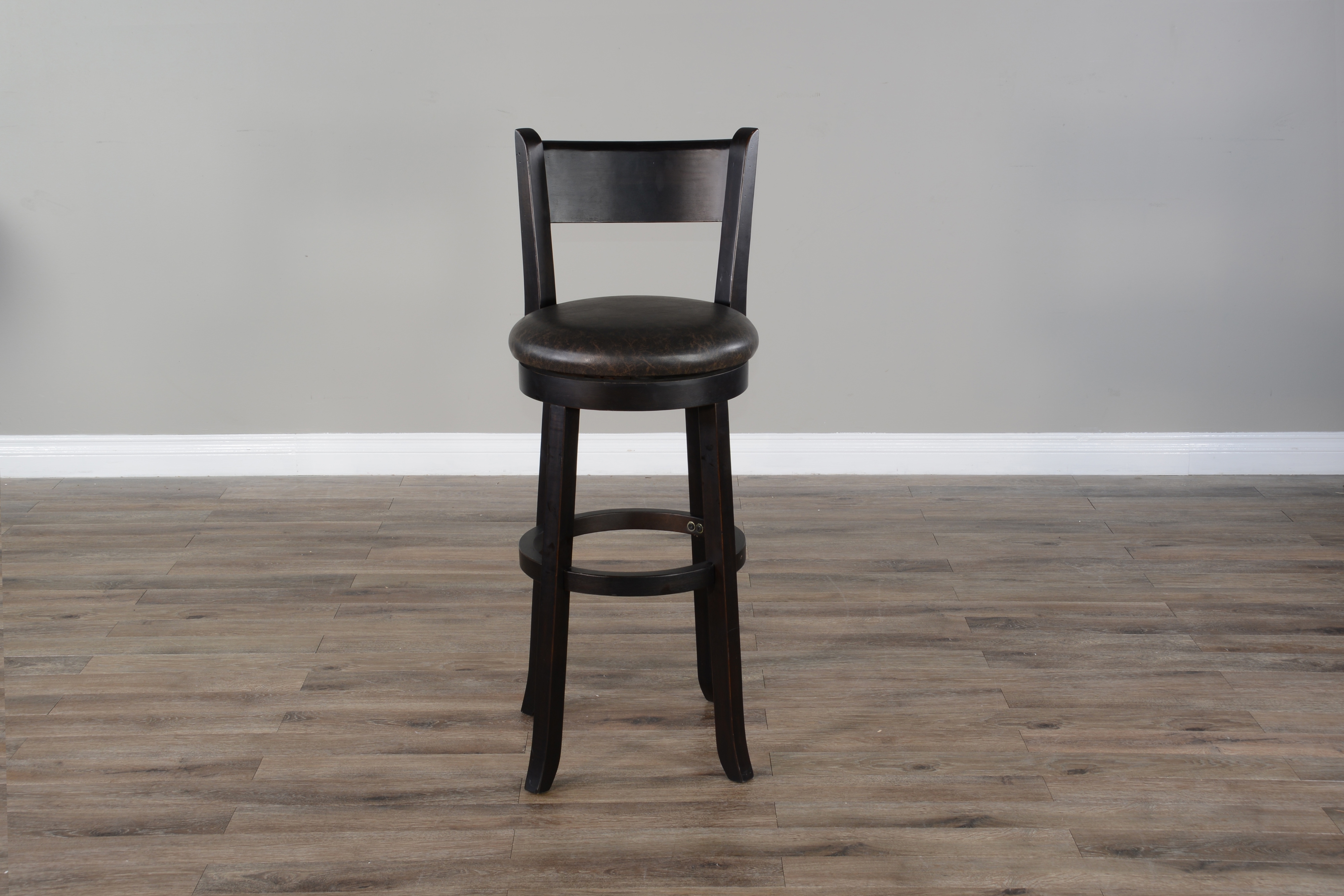 30"H Swivel Barstool, Cushion Seat &amp; Back