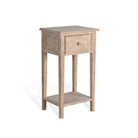 Farmhouse Side Table with Drawer