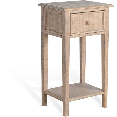 Farmhouse Side Table with Drawer