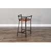 Sunny Designs Metroflex 24"H Barstool, Wood Seat