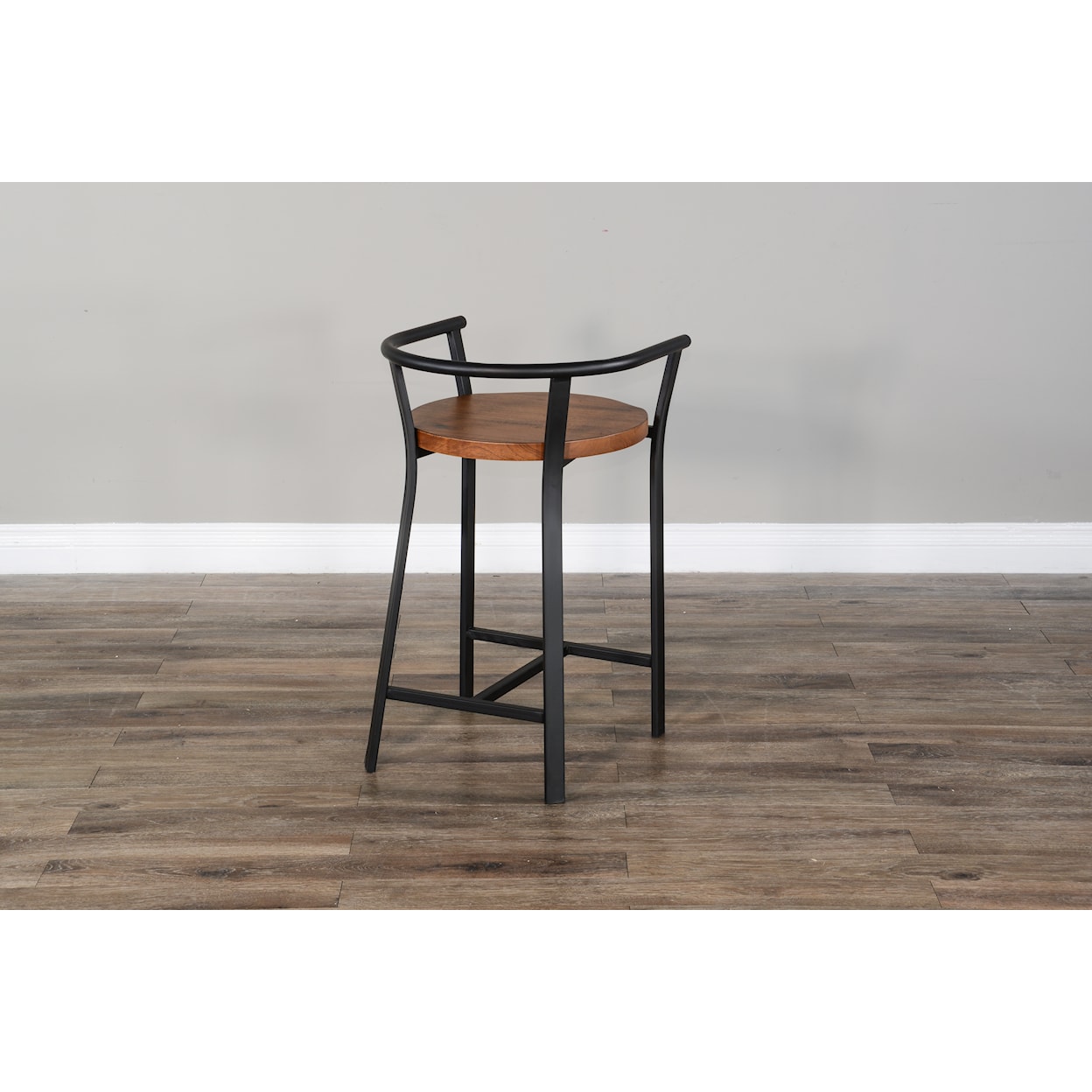 Sunny Designs Metroflex 24"H Barstool, Wood Seat