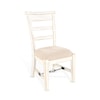 Sunny Designs Marina White Sand Arm Chair, Cushion Seat