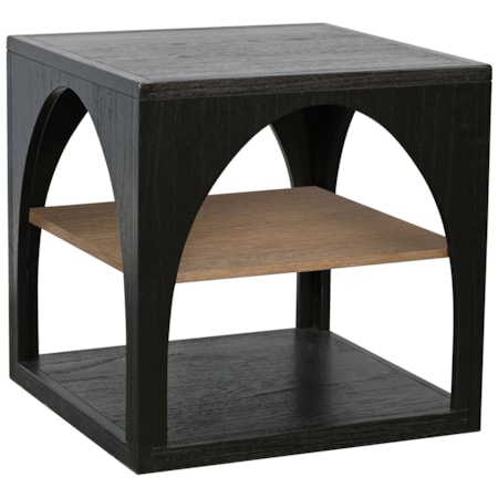Modern Wood End Table