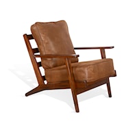 Dark Chocolate Chair with Cushions