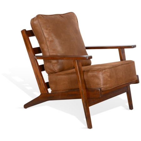 DARK CHOCOLATE ACCENT CHAIR |