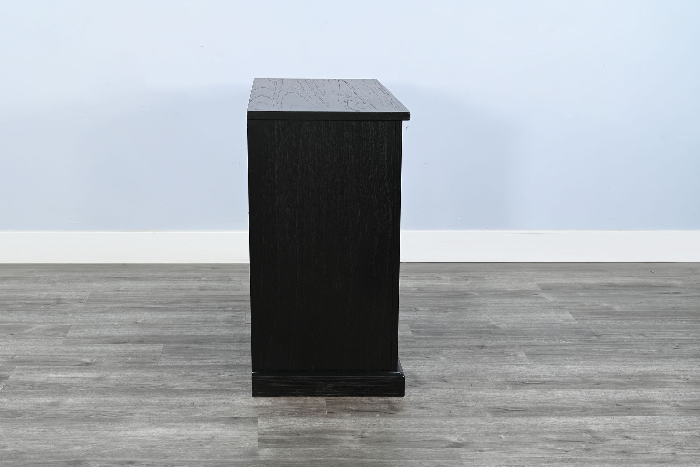 Elena Small Black Wood Cabinet