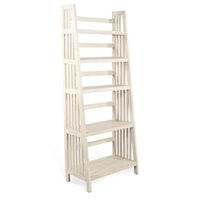 Marble White 72"H Folding Bookcase