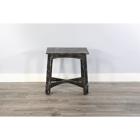 Black Sand Chair Side Table