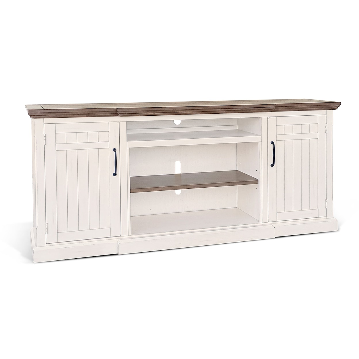 Sunny Designs Pasadena TV Console with Two Tone Finish
