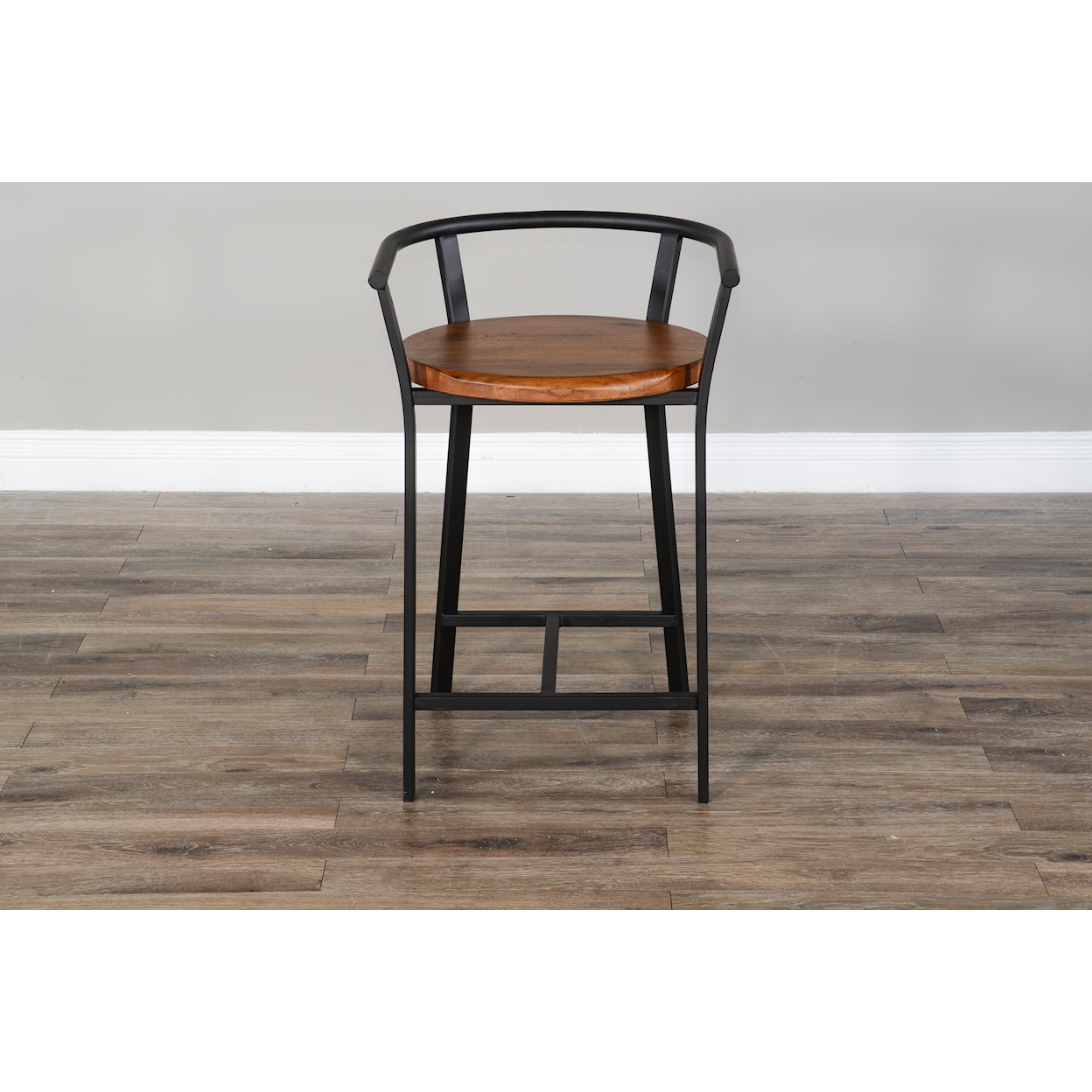 Sunny Designs Metroflex 24"H Barstool, Wood Seat