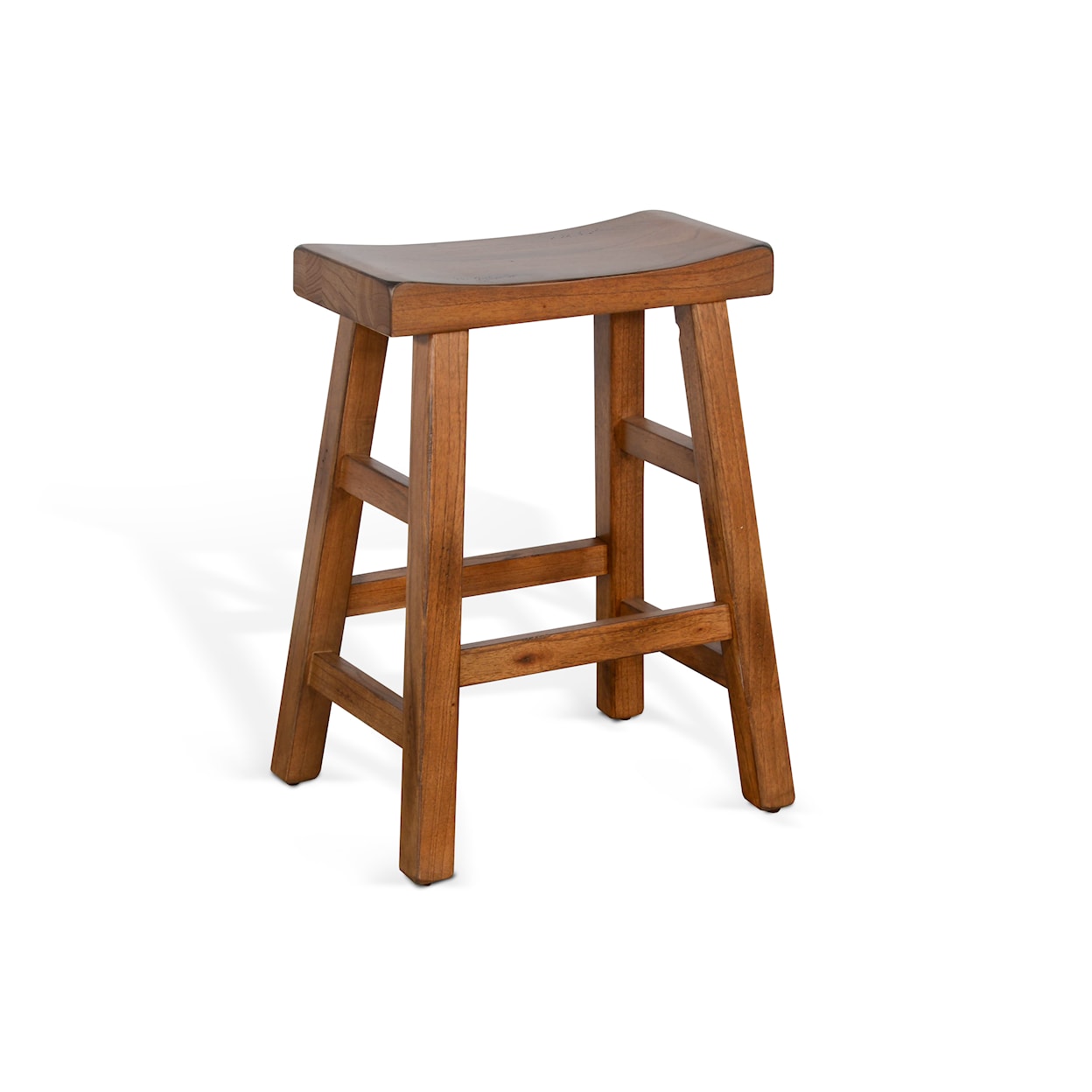 Sunny Designs Sedona 2 24"H Saddle Seat Stool, Wood Seat