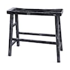 Sunny Designs Marina Black Sand 30"H Bench, Wood Seat