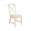 Sunny Designs Marina White Sand Dining Chair, Cushion Seat