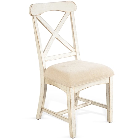 White Sand Dining Chair, Cushion Seat