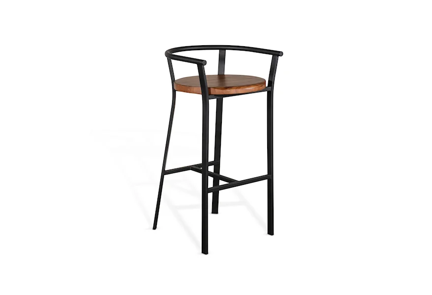 Metroflex 30"H Barstool, Wood Seat by Sunny Designs at Conlin's Furniture