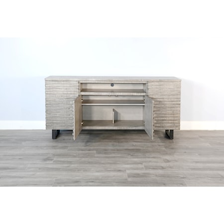 Alpine Grey 72&quot; Media Console  Server