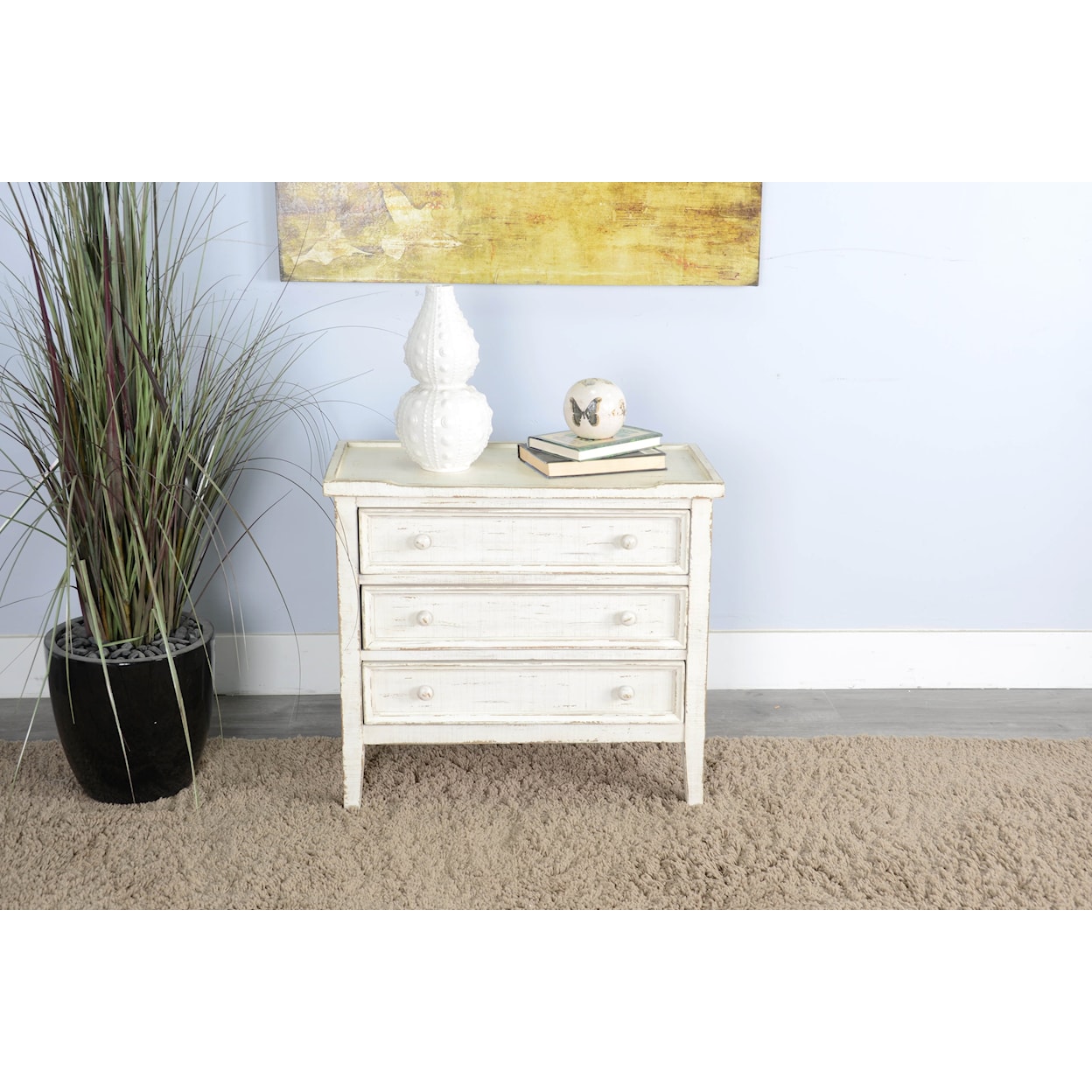 Sunny Designs Marina End Table with Drawers