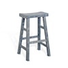 Sunny Designs Marina RUSTIC BLUE 30" SADDLE STOOL |