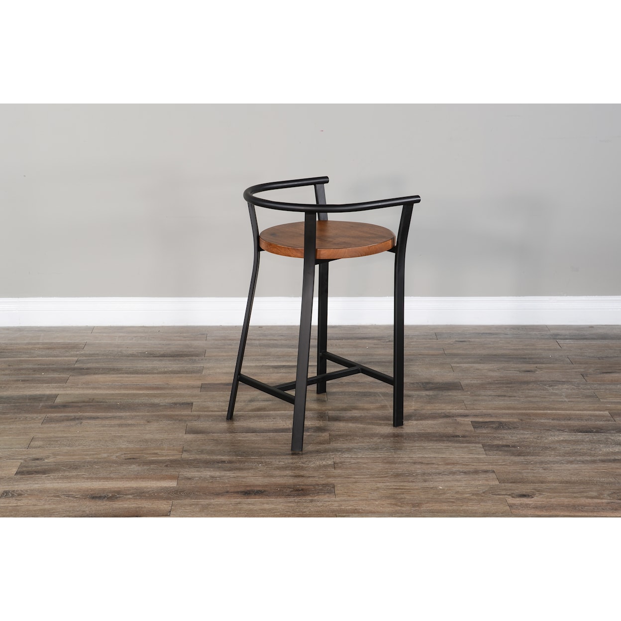 Sunny Designs Metroflex 24"H Barstool, Wood Seat