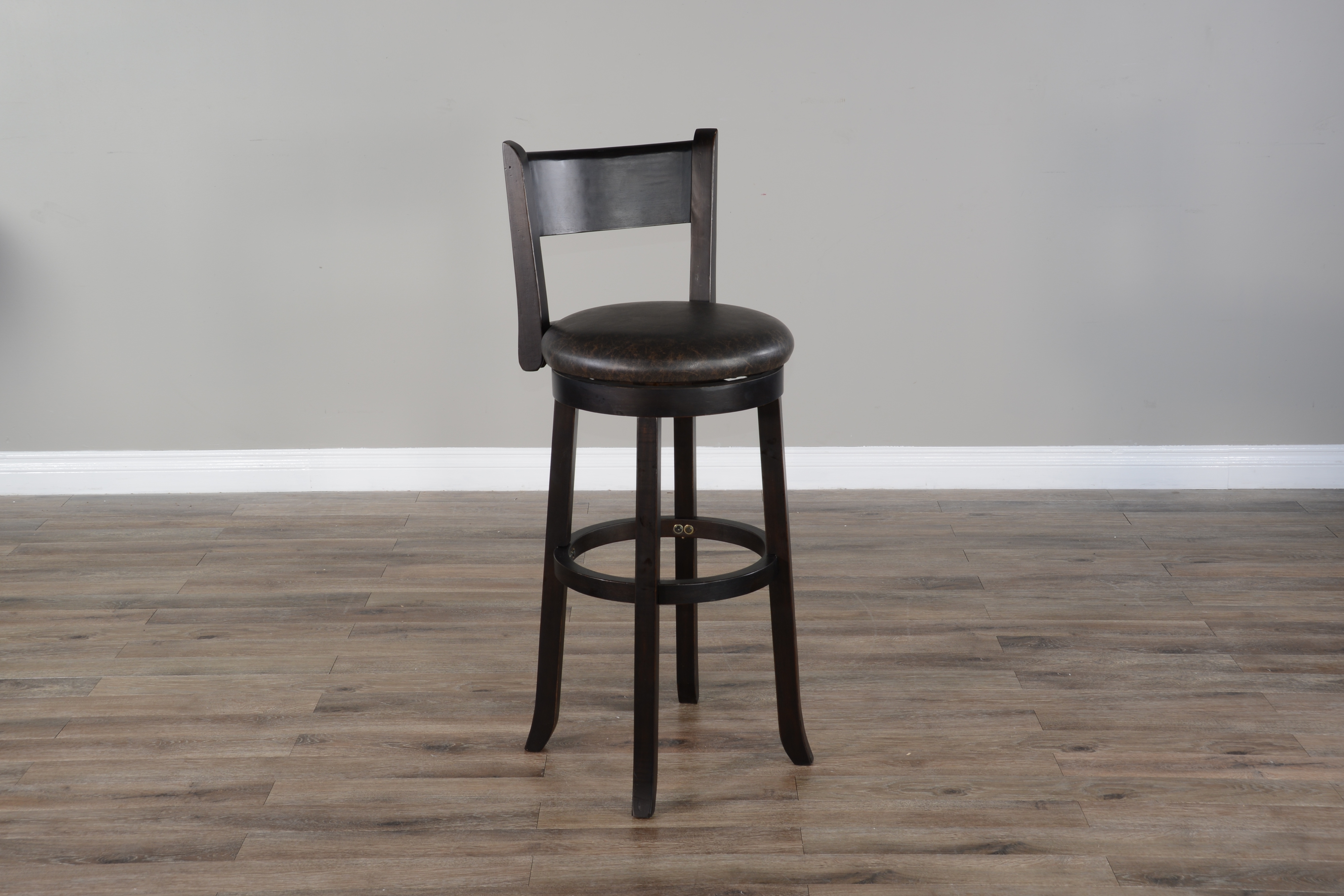 30"H Swivel Barstool, Cushion Seat &amp; Back