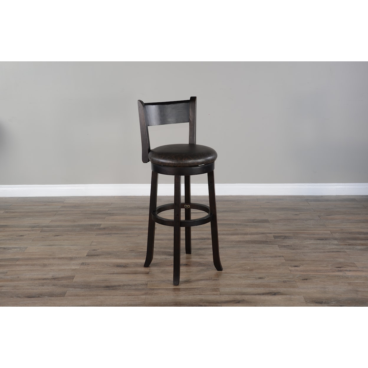 Sunny Designs Scottsdale BW 30"H Swivel Barstool, Cushion Seat & Back