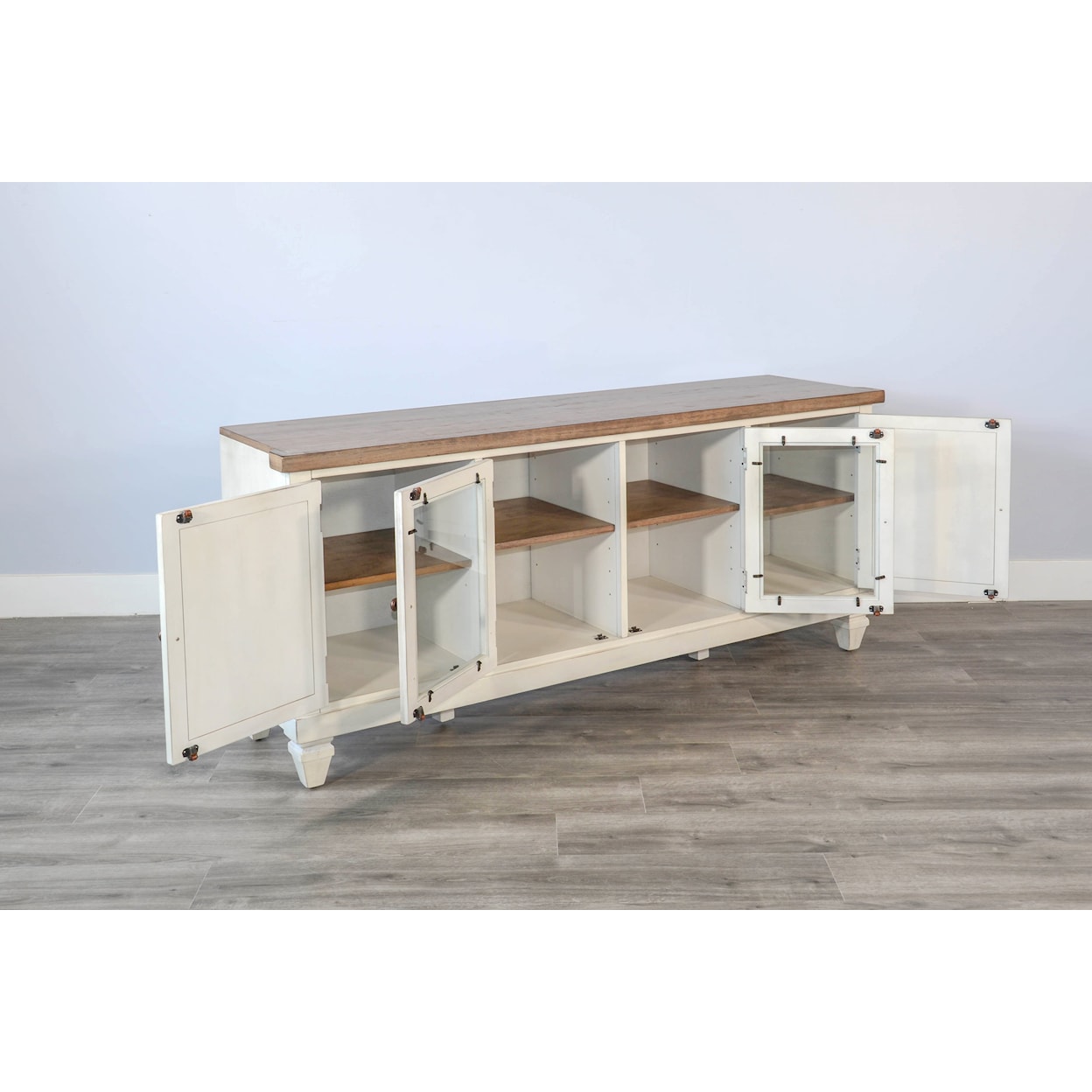 Sunny Designs Pasadena TV Console with Shutter Doors