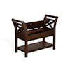 Sunny Designs Telluride SUNNY CHOCOLATE ACCENT BENCH WITH | STORAGE