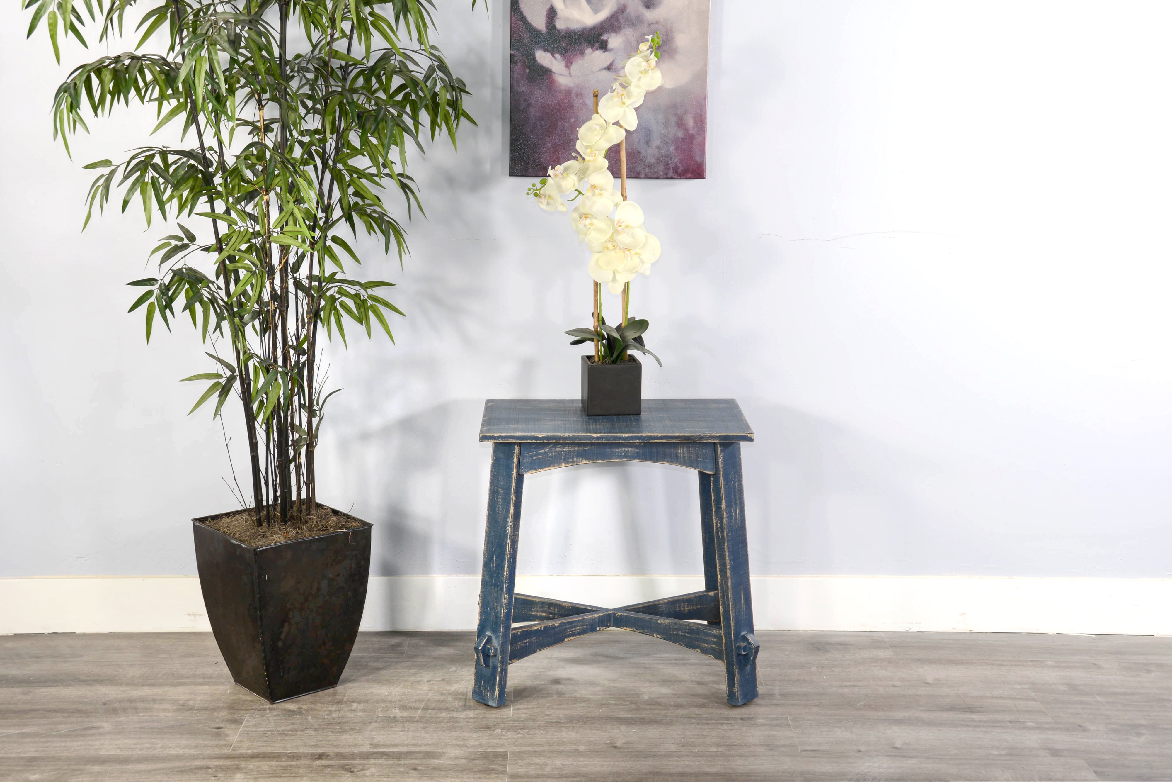 Sunny Designs Marina Ocean Blue Chair Side Table