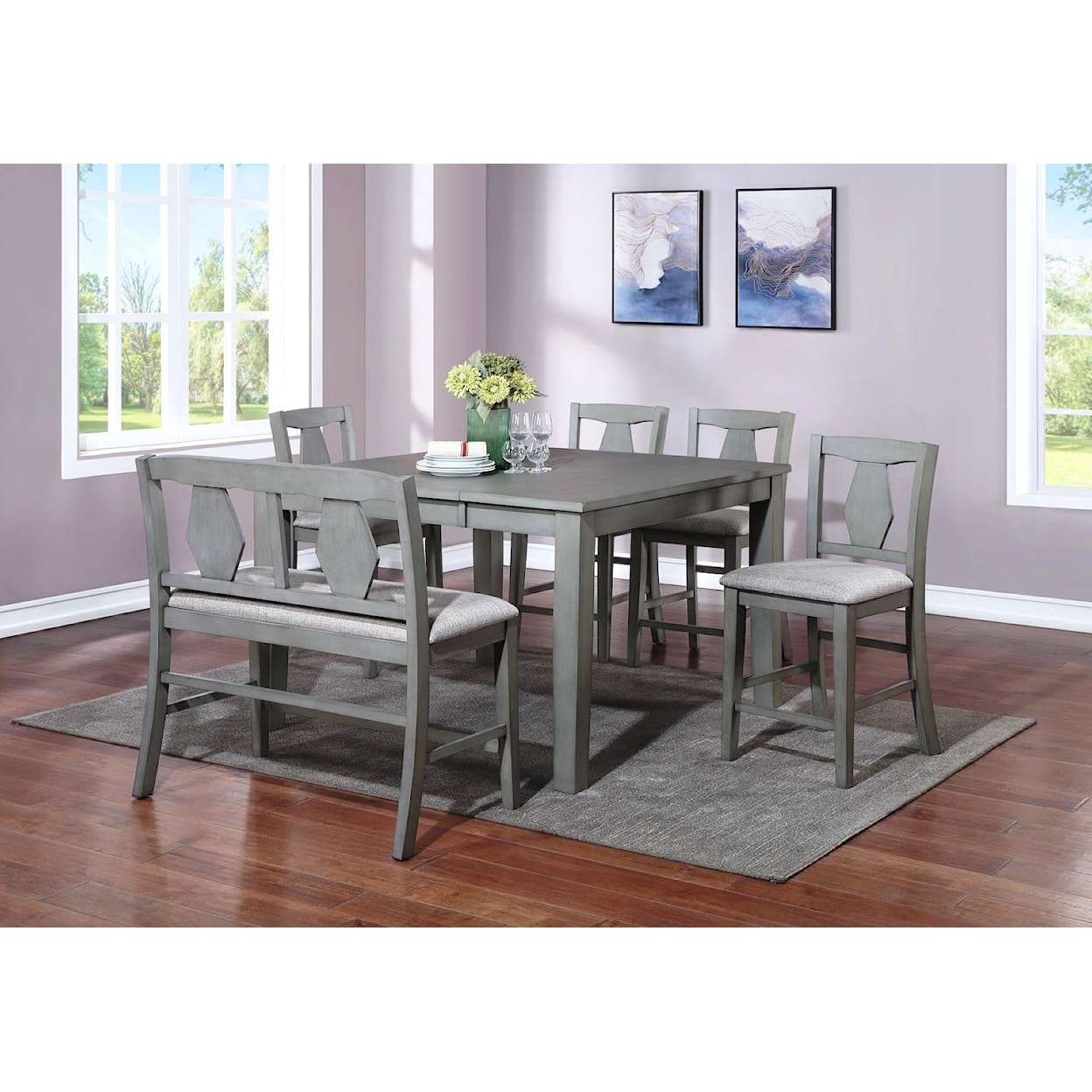 Urban Styles Napa Gray NAPA GREY 6 PC PUB SET |