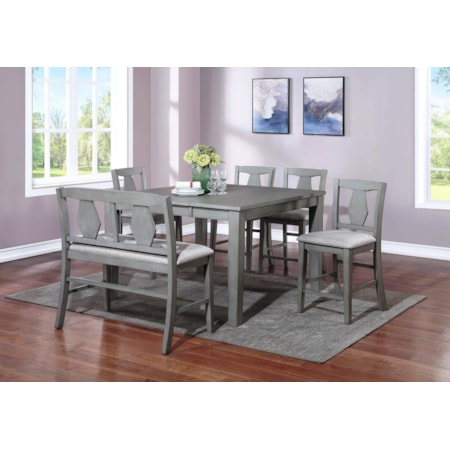 7-Piece Counter Height Dining Set