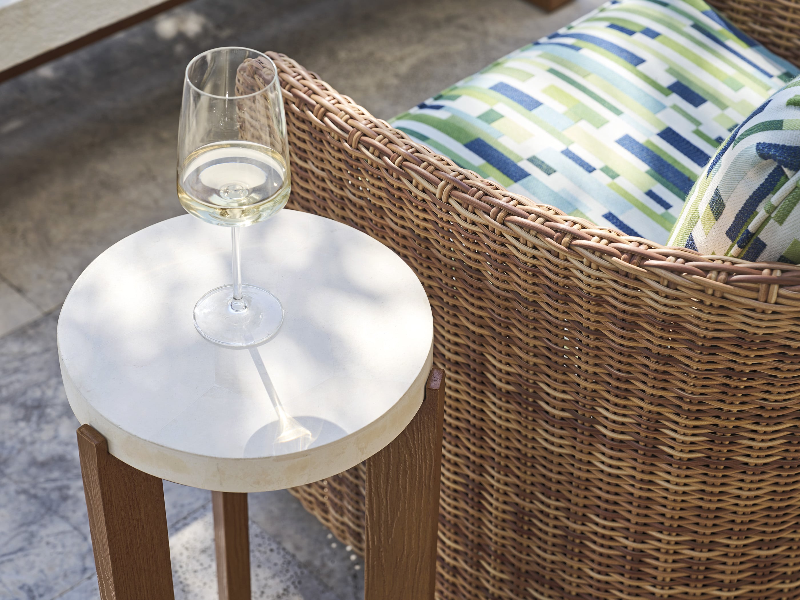 Tommy Bahama Outdoor Living Palm Desert Poolside End Table