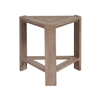 Contemporary Triangular End Table
