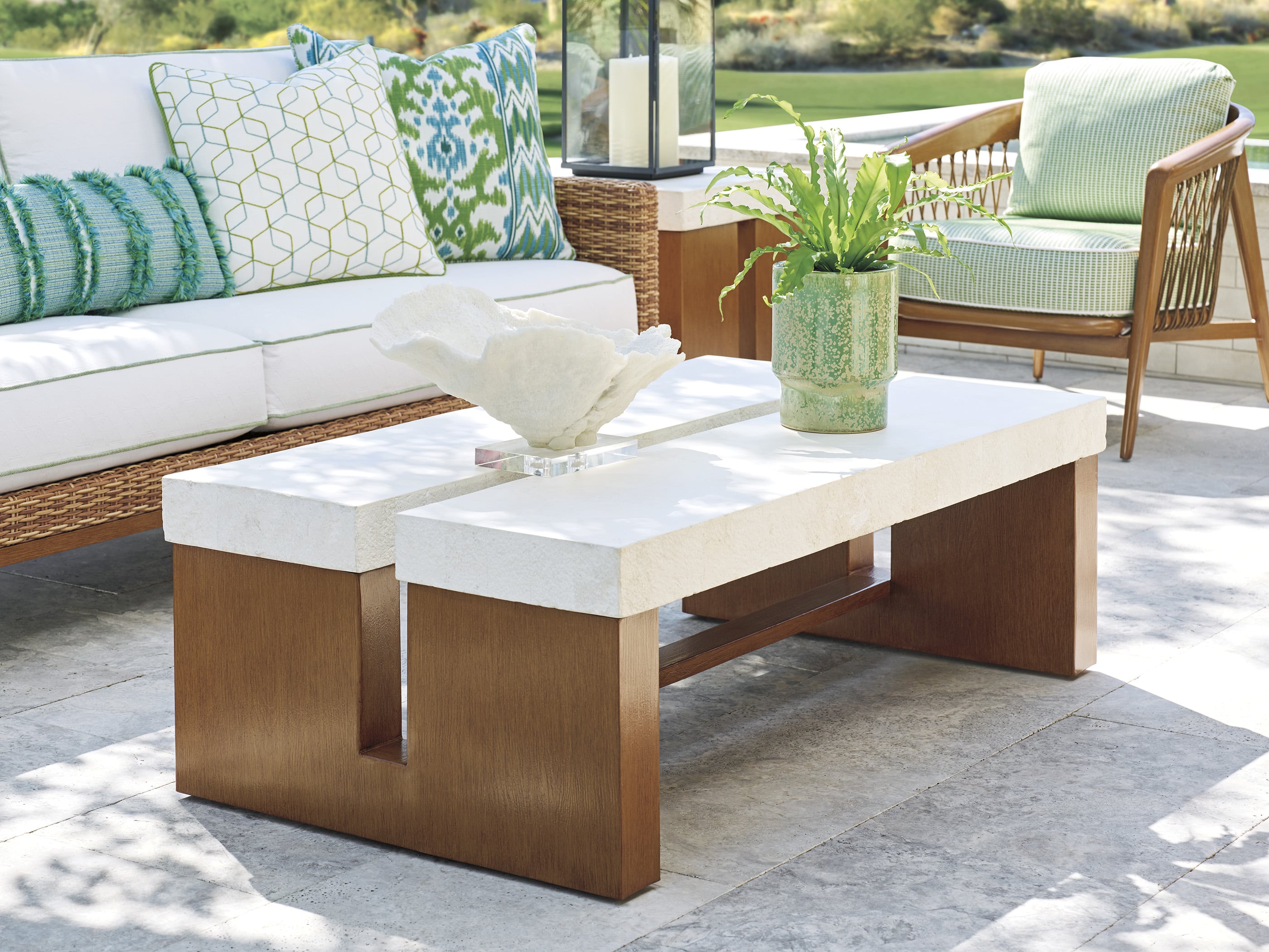Tommy Bahama Outdoor Living Palm Desert Poolside Cocktail Table