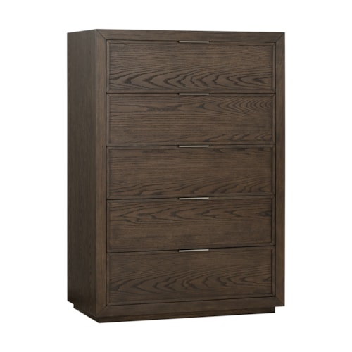 Contemporary Five-Drawer Chest with Soft-Close Drawers