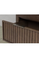 Flexsteel Statements Athens Contemporary Single-Drawer Open Nightstand with Wireless Charging