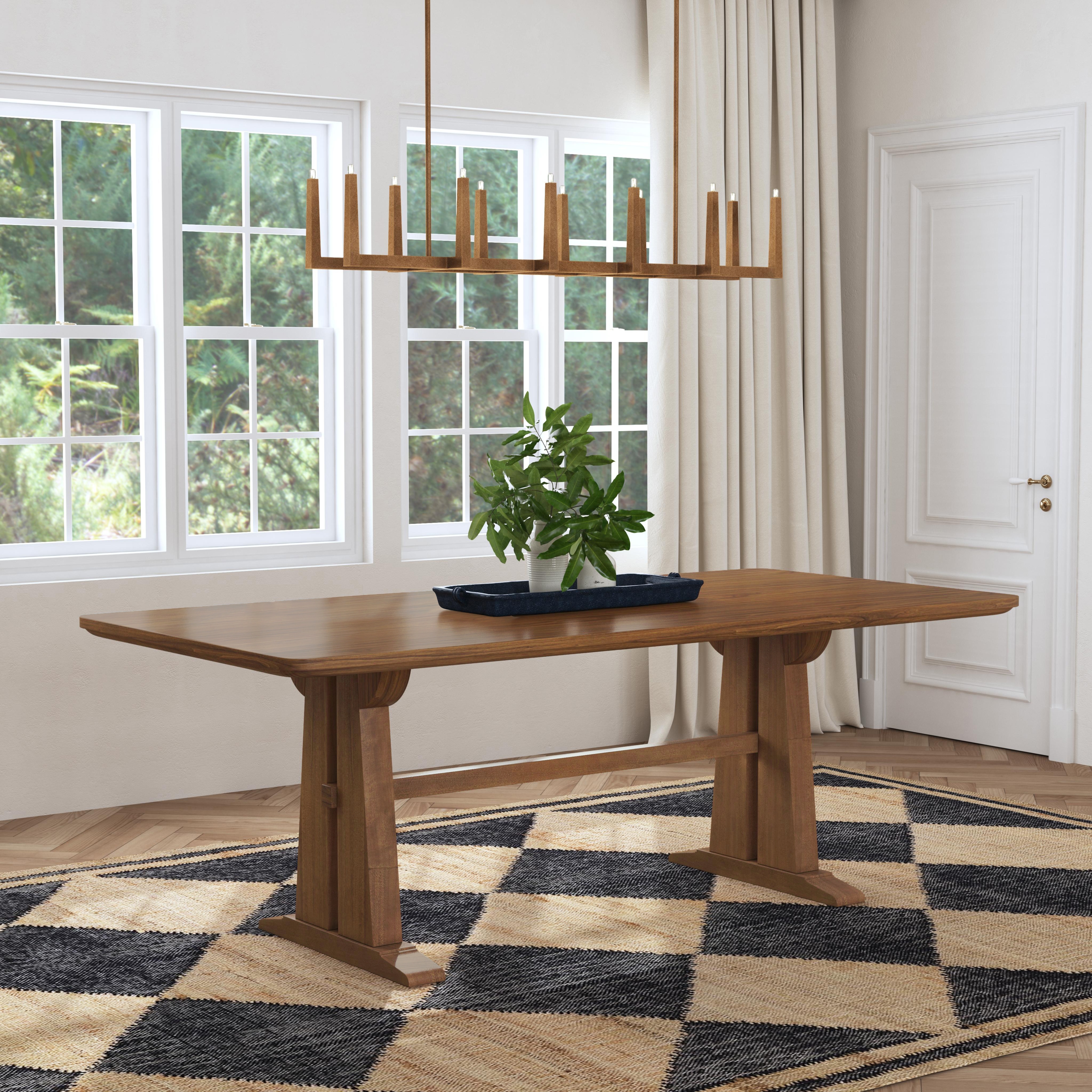 84" x 40" Rect. Trestle Dining Table