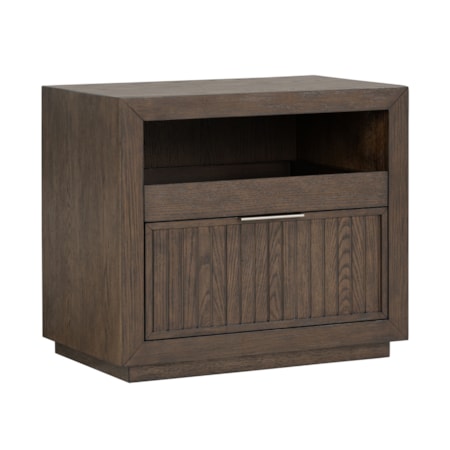 Single-Drawer Open Nightstand