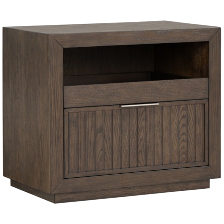Single-Drawer Open Nightstand