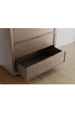 Flexsteel Statements Athens Contemporary Five-Drawer Chest with Soft-Close Drawers