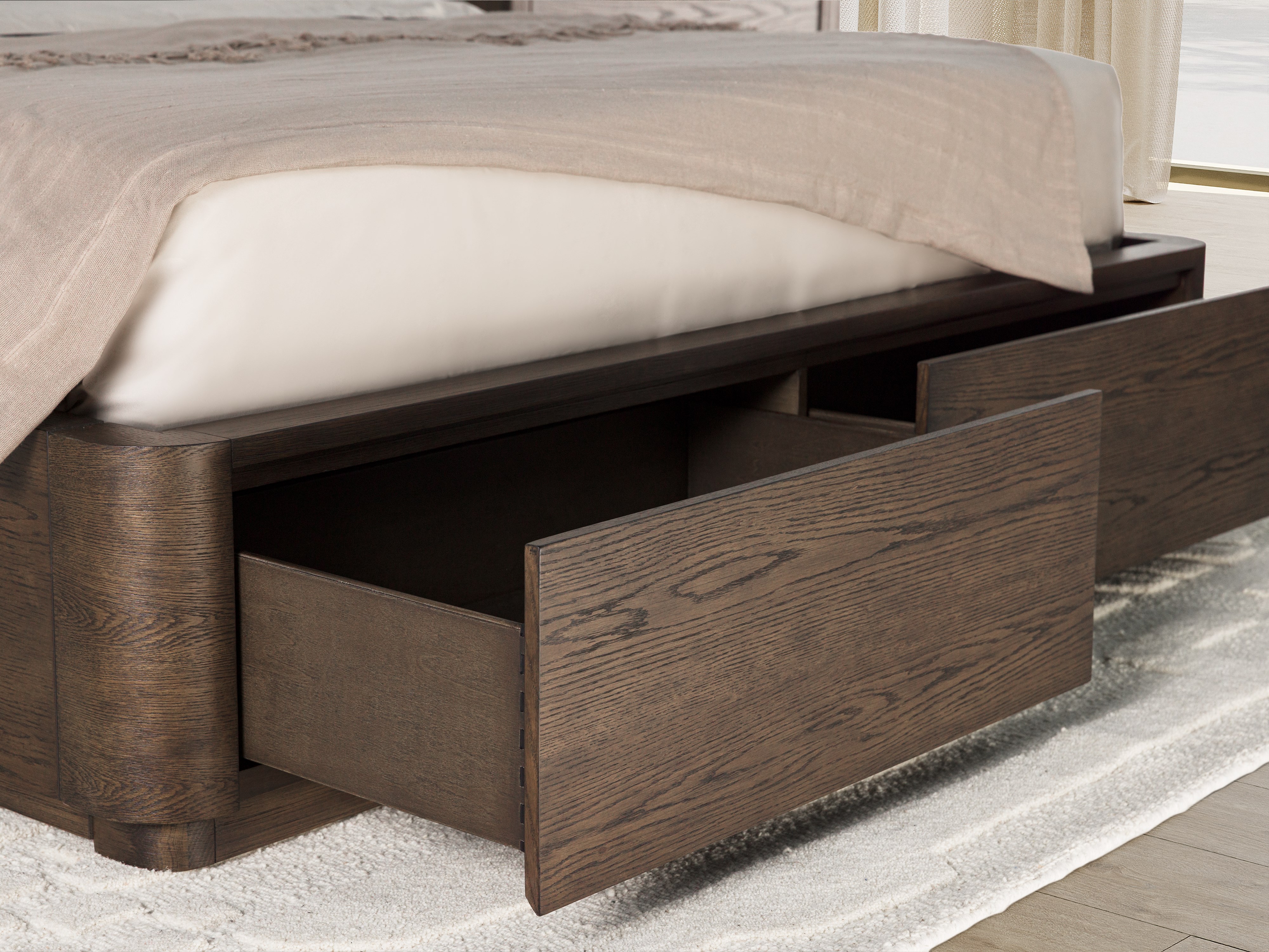 Flexsteel Statements Athens Queen Upholstered Storage Bed