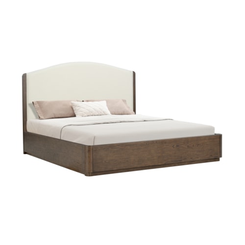 Modern Casual King Upholstered Bed