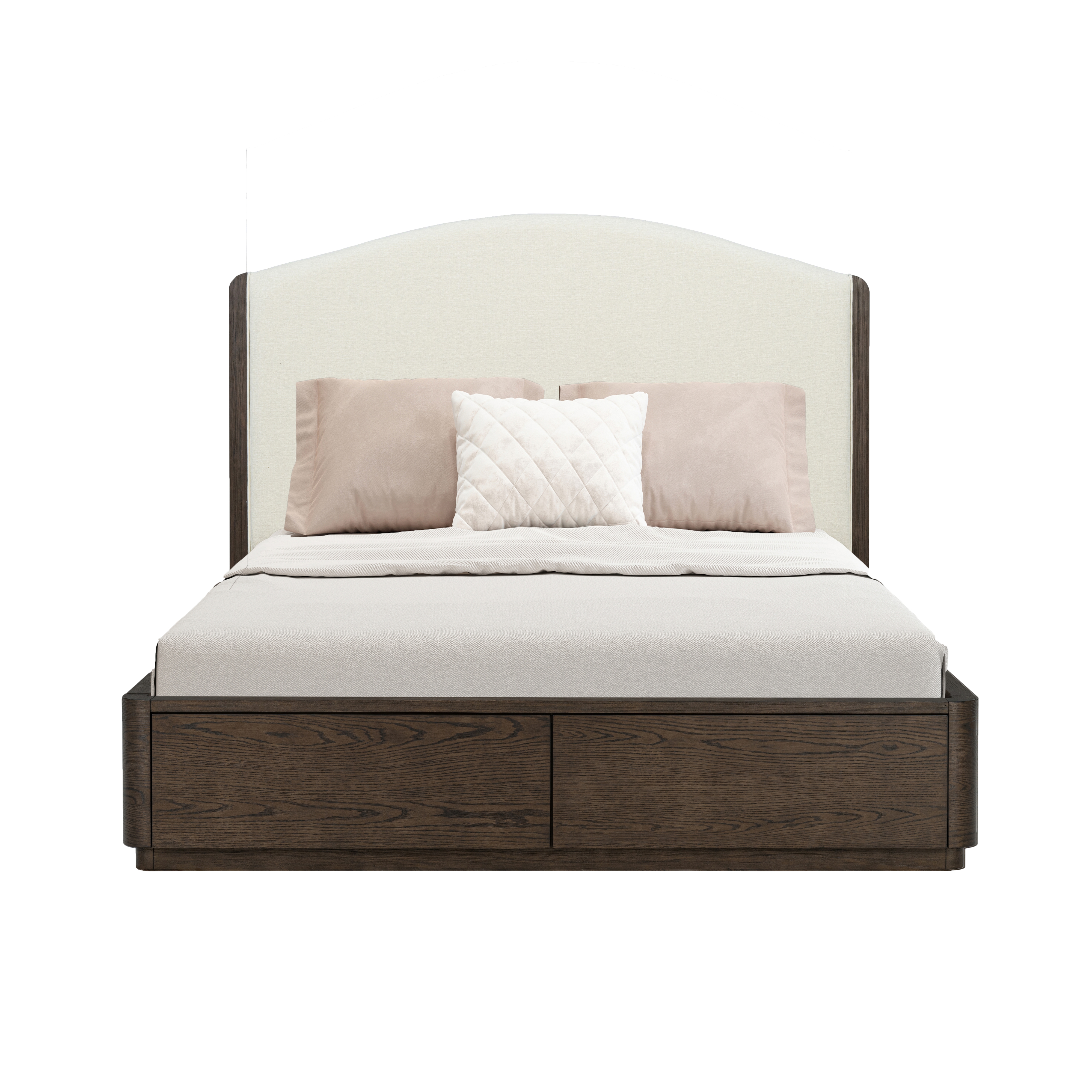 Queen Upholstered Storage Bed