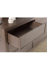 Flexsteel Statements Athens Contemporary Six-Drawer Dresser with Soft-Close Drawers