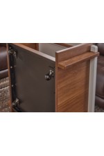 Flexsteel Statements Lincoln Transitional 50" Rectangular Open-Space Coffee Table with Discreet Casters